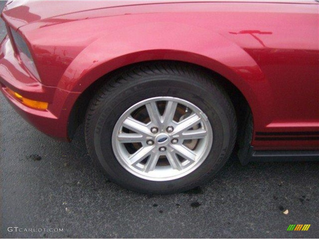 2007 Mustang V6 Premium Coupe - Redfire Metallic / Dark Charcoal photo #7