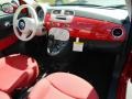2012 Rosso (Red) Fiat 500 c cabrio Pop  photo #5