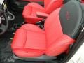 Pelle Rosso/Nera (Red/Black) Interior Photo for 2012 Fiat 500 #58126673