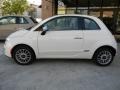 Bianco (White) 2012 Fiat 500 c cabrio Lounge Exterior