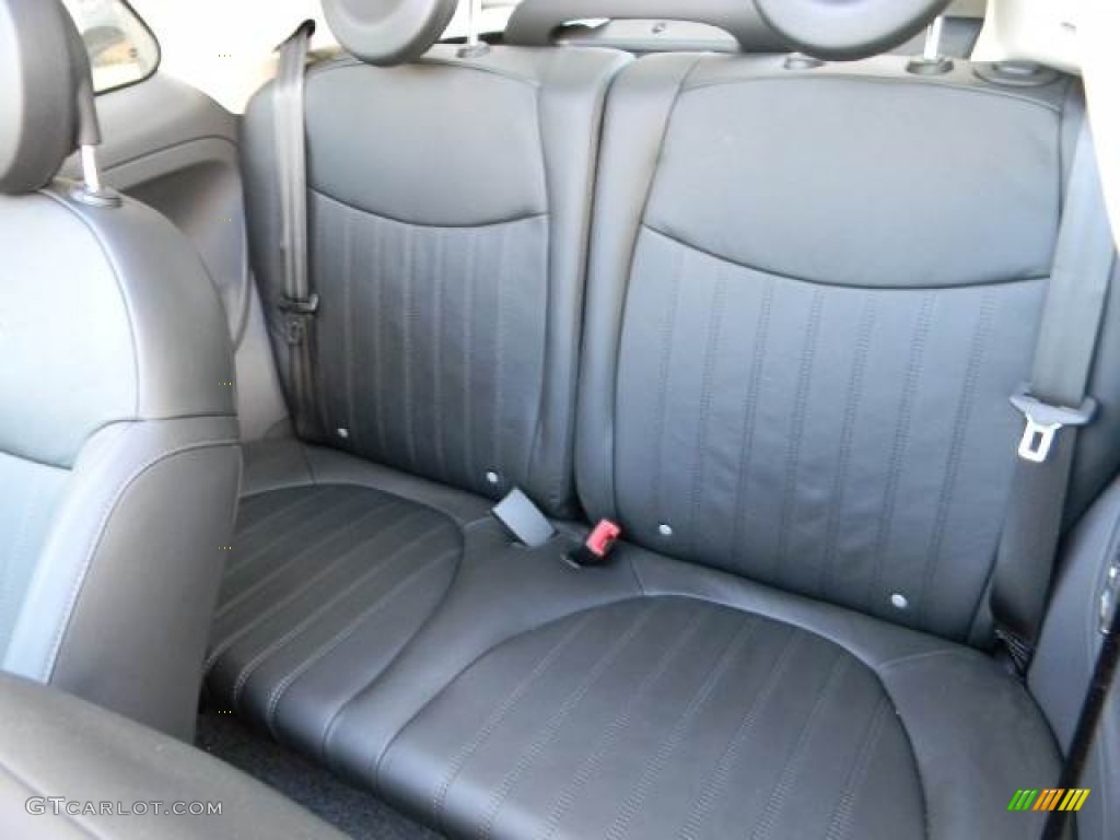 Pelle Nera/Nera (Black/Black) Interior 2012 Fiat 500 c cabrio Lounge Photo #58126766