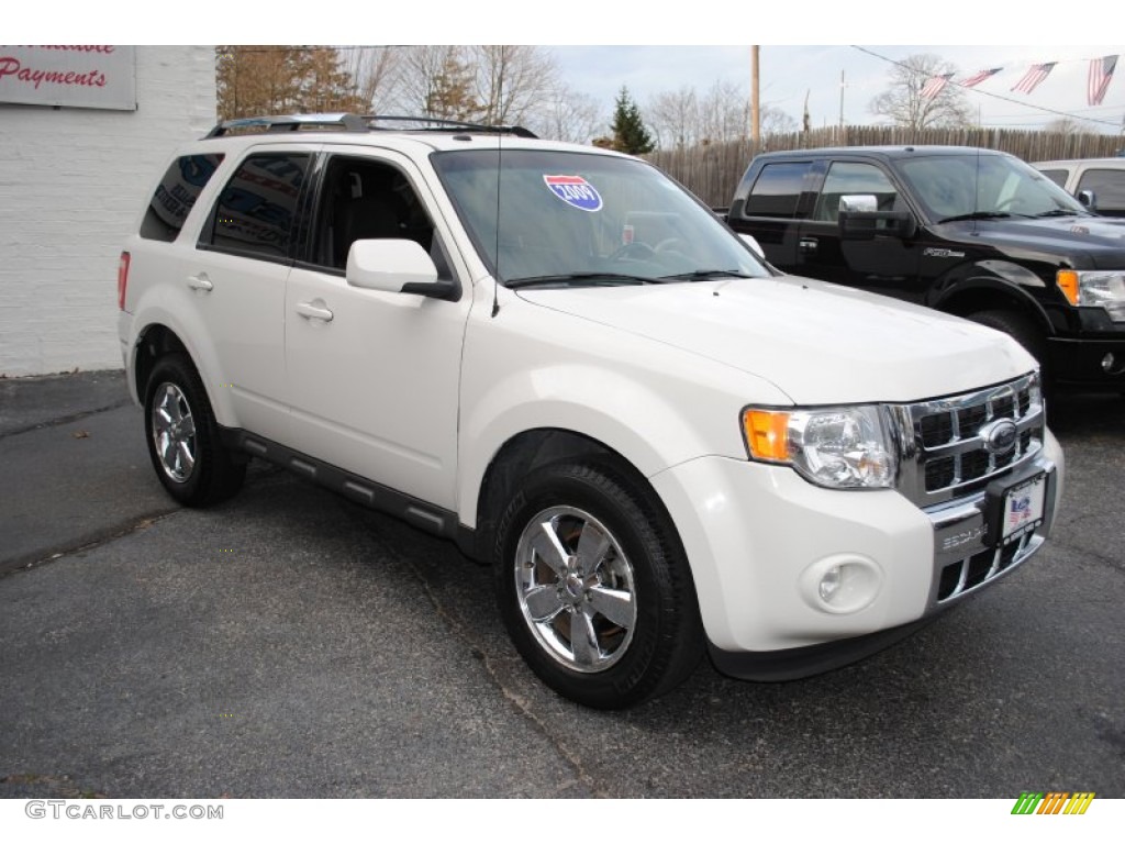 2009 Escape Limited V6 4WD - White Suede / Charcoal photo #7
