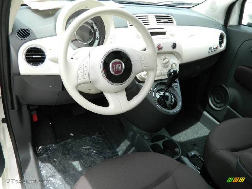 2012 Fiat 500 c cabrio Pop Tessuto Marrone/Avorio (Brown/Ivory) Dashboard Photo #58127588