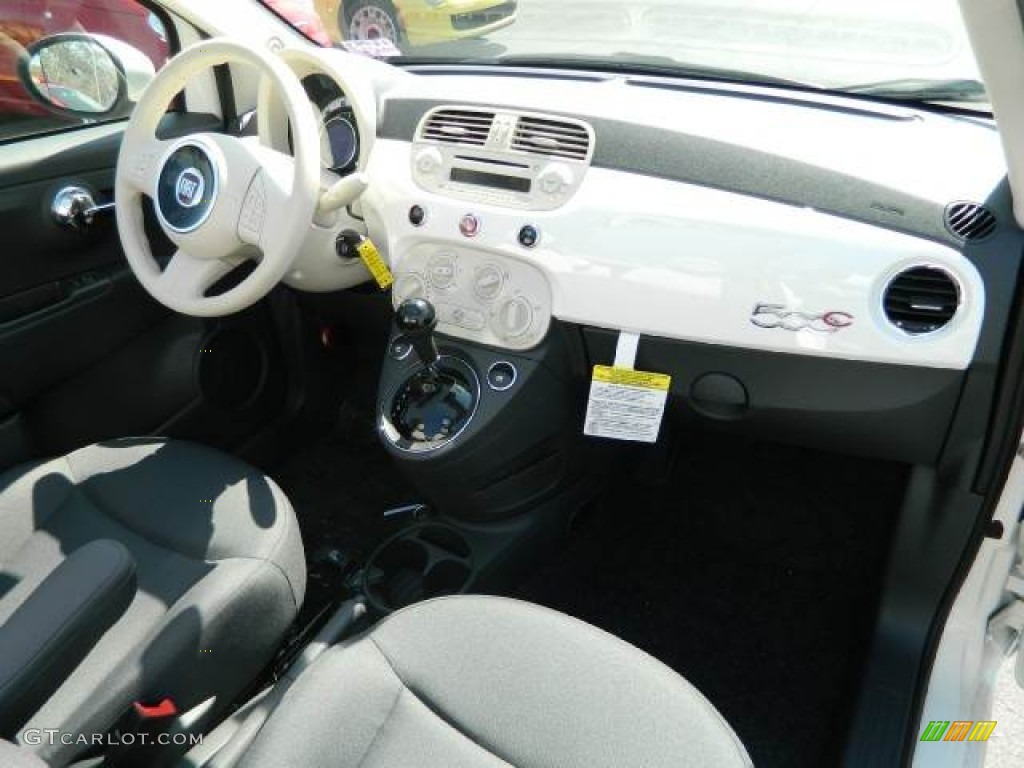 2012 Fiat 500 c cabrio Pop Tessuto Grigio/Avorio (Grey/Ivory) Dashboard Photo #58127720