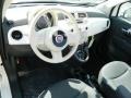 2012 Fiat 500 Tessuto Grigio/Avorio (Grey/Ivory) Interior Prime Interior Photo