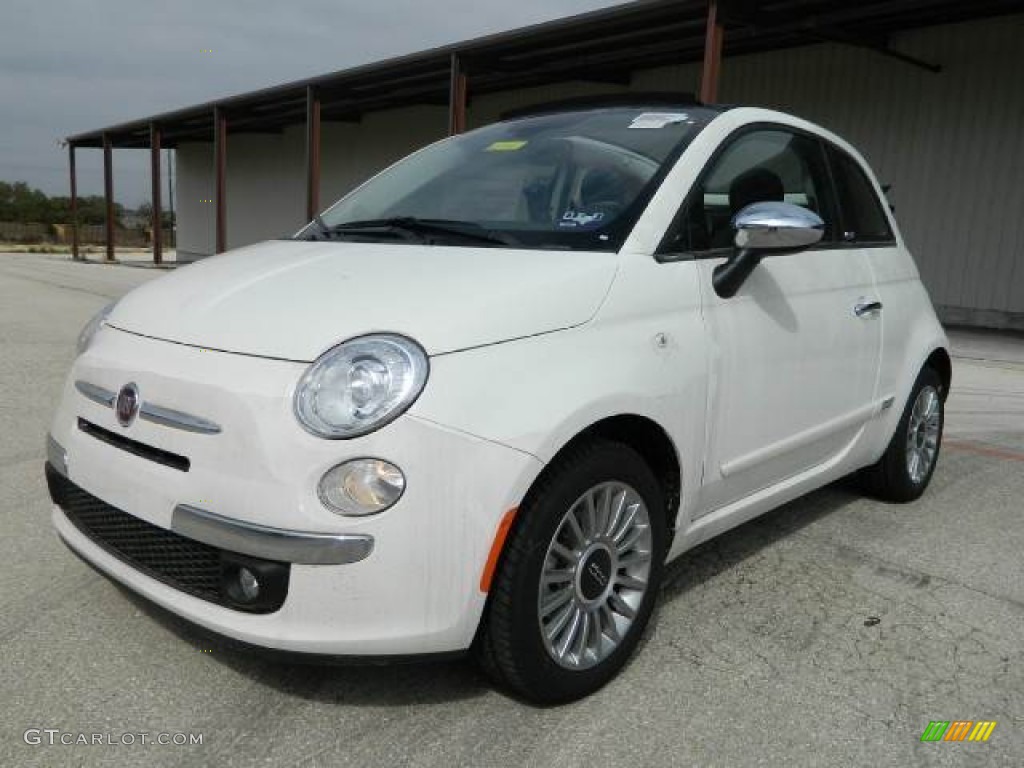 Bianco (White) 2012 Fiat 500 c cabrio Lounge Exterior Photo #58129857