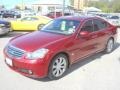 2007 Crimson Roulette Pearl Infiniti M 35 Sedan  photo #3