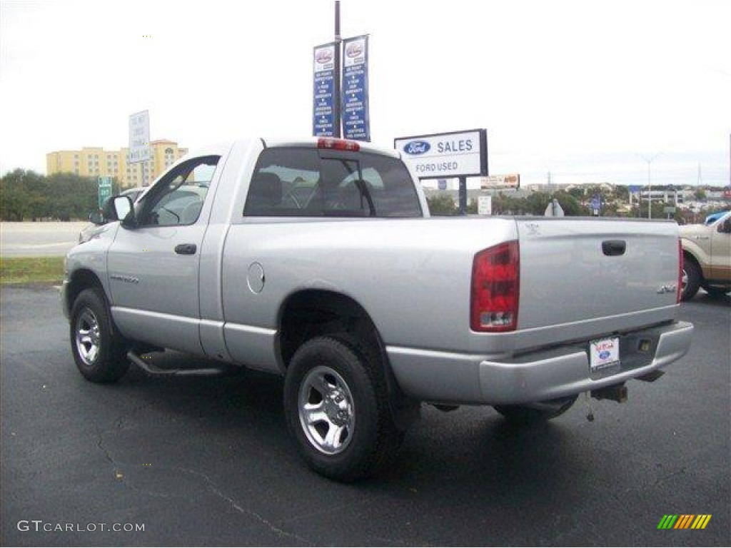 2003 Ram 1500 ST Regular Cab 4x4 - Bright Silver Metallic / Dark Slate Gray photo #4