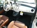 Pelle Marrone/Avorio (Brown/Ivory) 2012 Fiat 500 c cabrio Lounge Dashboard