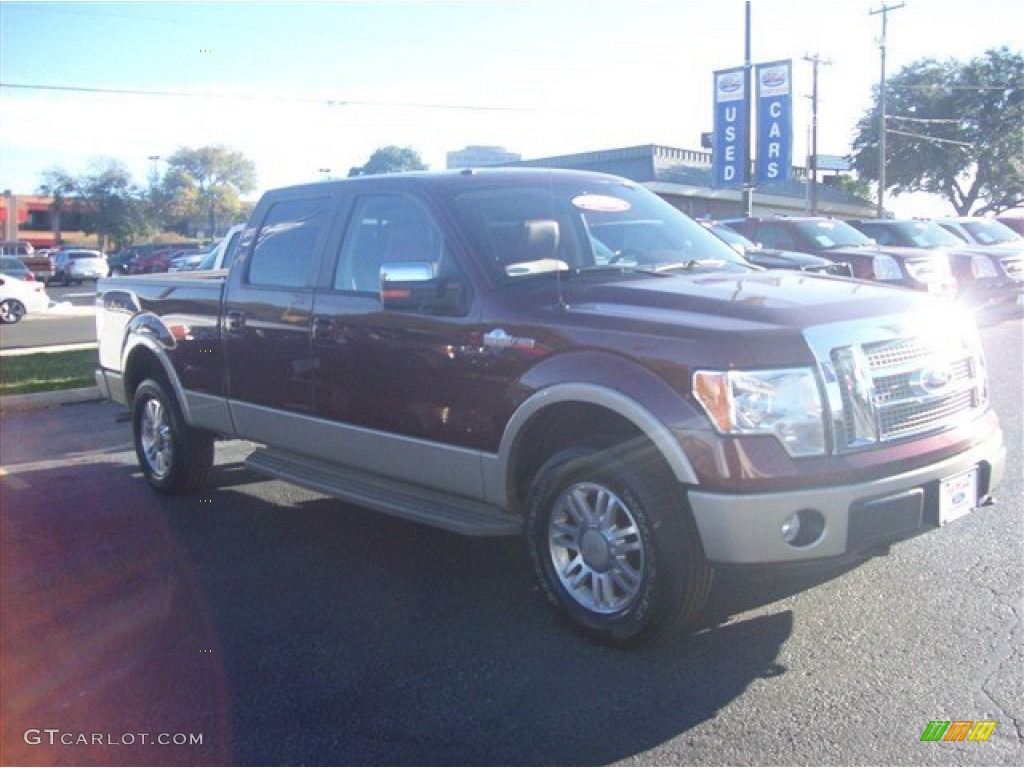 2009 F150 King Ranch SuperCrew 4x4 - Royal Red Metallic / Chaparral Leather/Camel photo #1