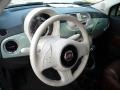 Pelle Marrone/Avorio (Brown/Ivory) 2012 Fiat 500 c cabrio Lounge Steering Wheel