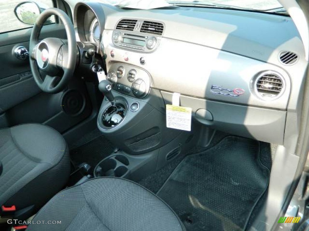 2012 Fiat 500 c cabrio Lounge Tessuto Beige-Nero/Nero (Beige-Black/Black) Dashboard Photo #58132425