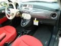 Tessuto Rosso/Avorio (Red/Ivory) Dashboard Photo for 2012 Fiat 500 #58132667