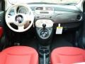 Tessuto Rosso/Avorio (Red/Ivory) Dashboard Photo for 2012 Fiat 500 #58132689
