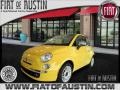 2012 Giallo (Yellow) Fiat 500 Lounge  photo #1