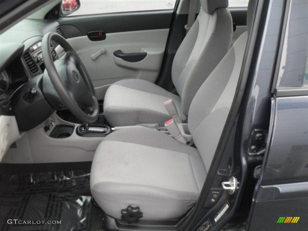 Gray Interior 2009 Hyundai Accent GLS 4 Door Photo #58133568