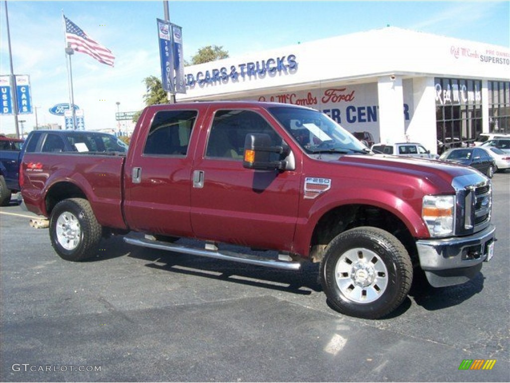 Dark Toreador Red Ford F250 Super Duty