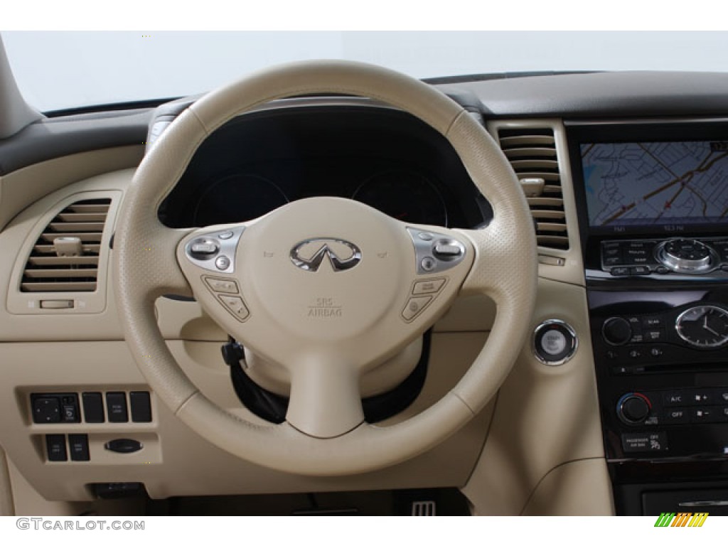 2011 Infiniti FX 35 AWD Wheat Steering Wheel Photo #58134110