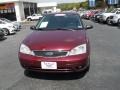 2007 Dark Toreador Red Metallic Ford Focus ZX4 SES Sedan  photo #8