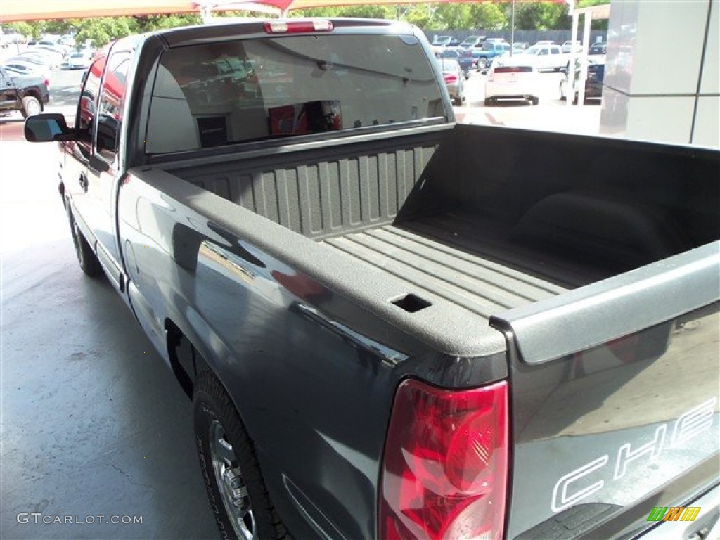 2003 Silverado 1500 LS Extended Cab - Dark Gray Metallic / Medium Gray photo #5