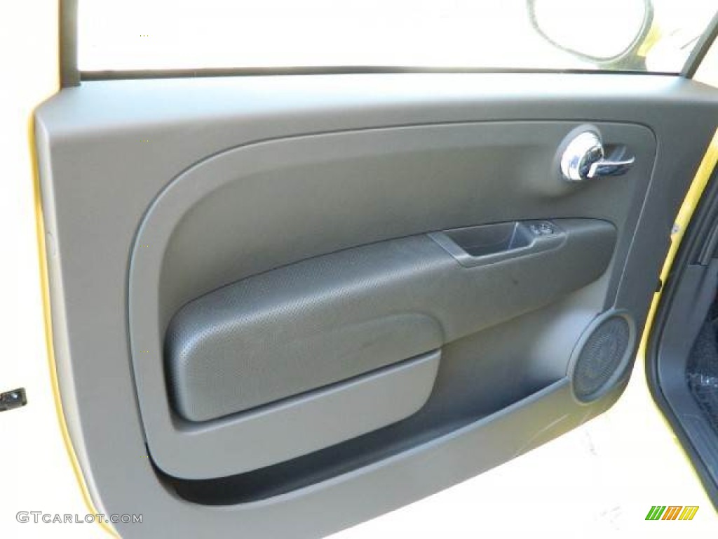 2012 500 Sport - Giallo (Yellow) / Sport Tessuto Nero/Nero (Black/Black) photo #6