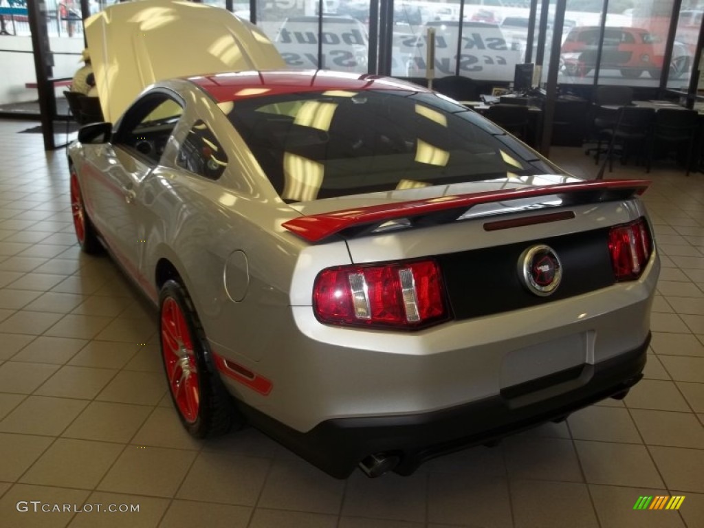 Ingot Silver Metallic/Race Red 2012 Ford Mustang Boss 302 Laguna Seca Exterior Photo #58135347