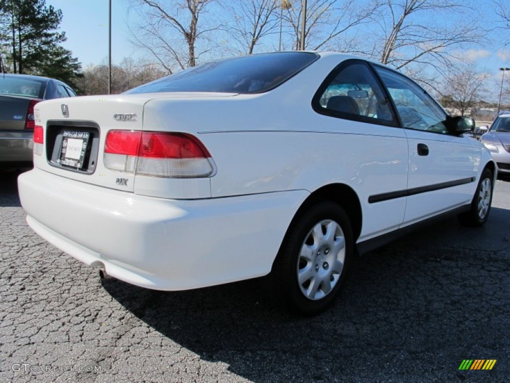 1999 Civic DX Coupe - Taffeta White / Gray photo #3