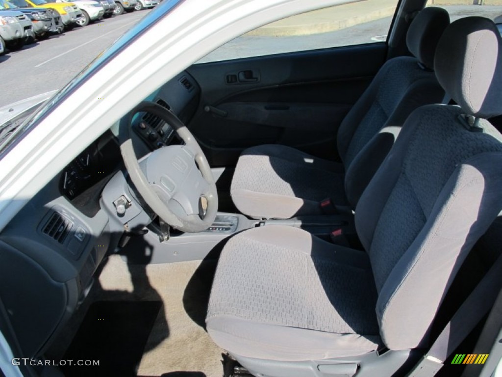 1999 Civic DX Coupe - Taffeta White / Gray photo #6