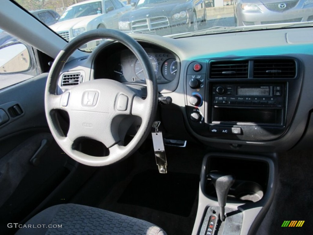 1999 Civic DX Coupe - Taffeta White / Gray photo #9