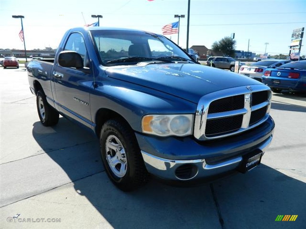 2002 Ram 1500 ST Regular Cab - Atlantic Blue Pearl / Dark Slate Gray photo #3