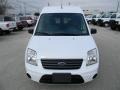Frozen White 2012 Ford Transit Connect XLT Van Exterior