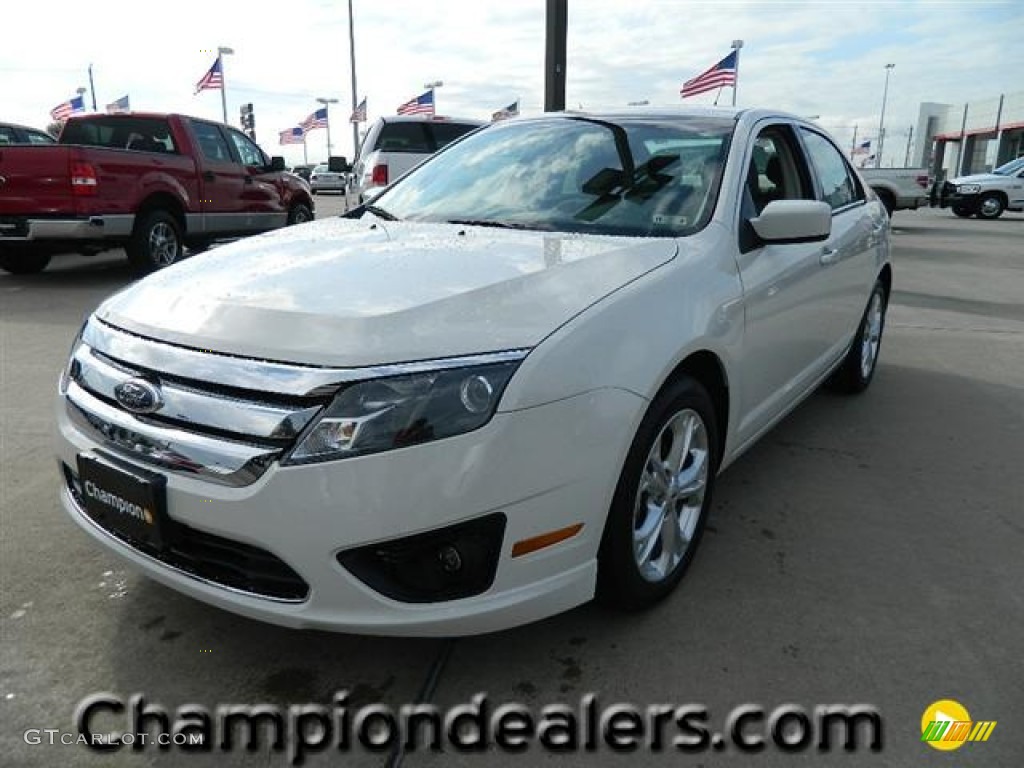 White Suede Ford Fusion