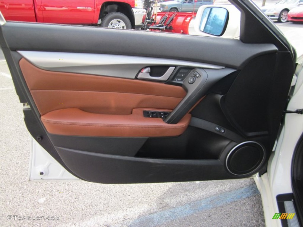 2009 Acura TL 3.7 SH-AWD Umber/Ebony Door Panel Photo #58140047
