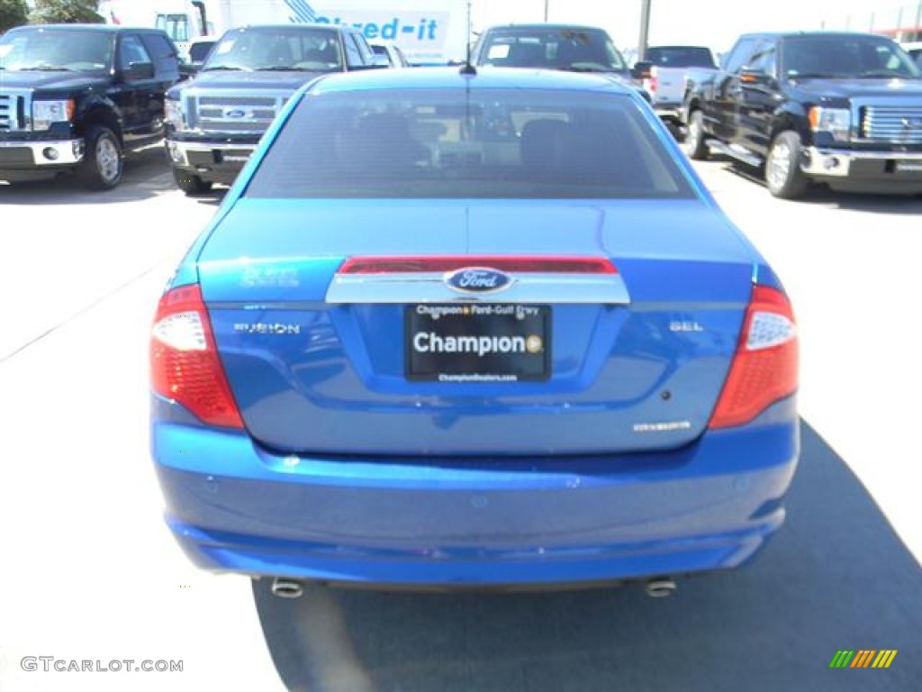 2012 Fusion SEL V6 - Blue Flame Metallic / Charcoal Black photo #4