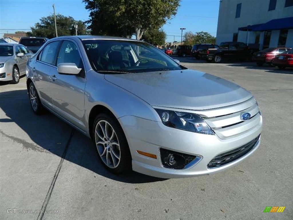 2012 Fusion SE - Ingot Silver Metallic / Charcoal Black photo #3