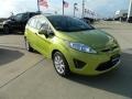 2012 Lime Squeeze Metallic Ford Fiesta SE Hatchback  photo #3