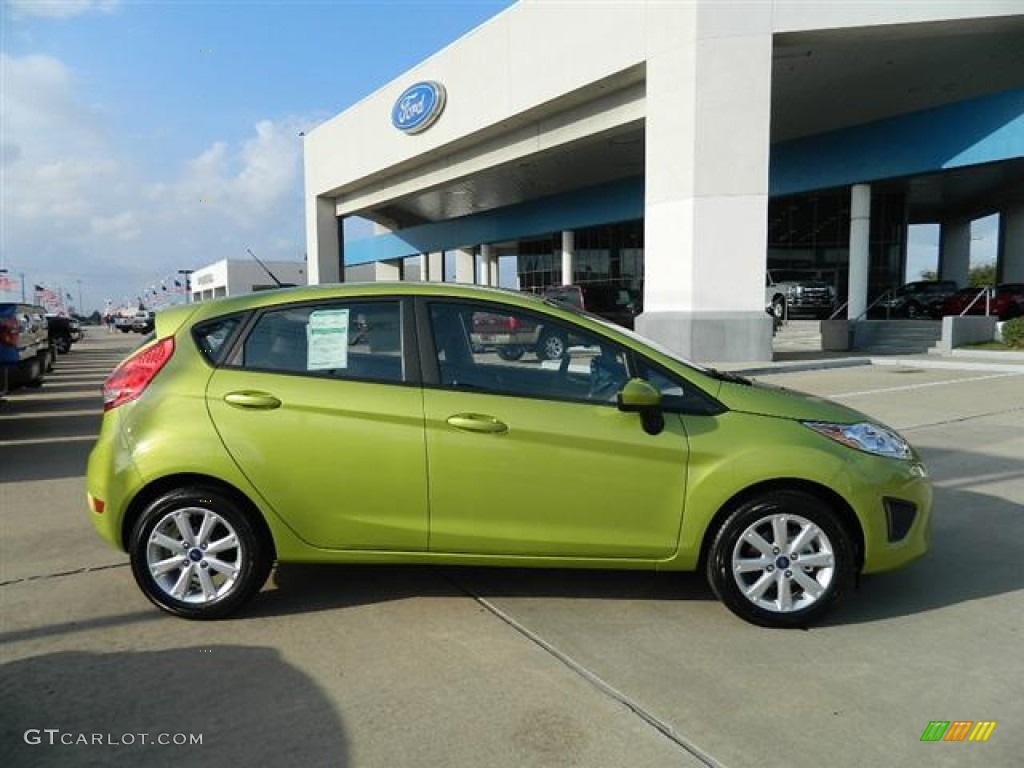 Lime Squeeze Metallic 2012 Ford Fiesta SE Hatchback Exterior Photo #58143119
