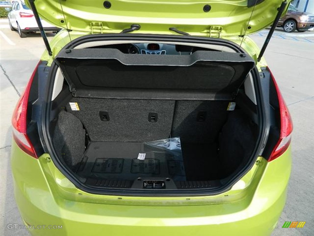 2012 Fiesta SE Hatchback - Lime Squeeze Metallic / Charcoal Black photo #9
