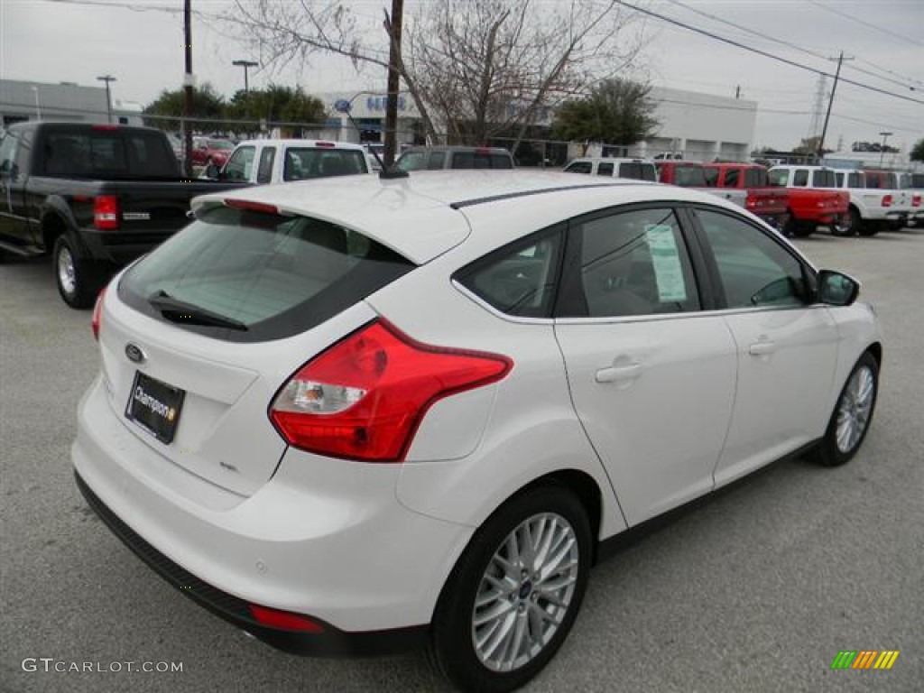 2012 Focus SEL 5-Door - White Platinum Tricoat Metallic / Stone photo #5