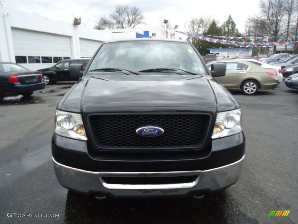2006 F150 XLT SuperCab 4x4 - Black / Medium/Dark Flint photo #3