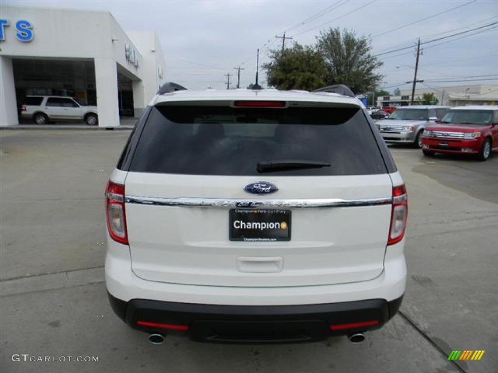 2012 Explorer FWD - White Suede / Medium Light Stone photo #6