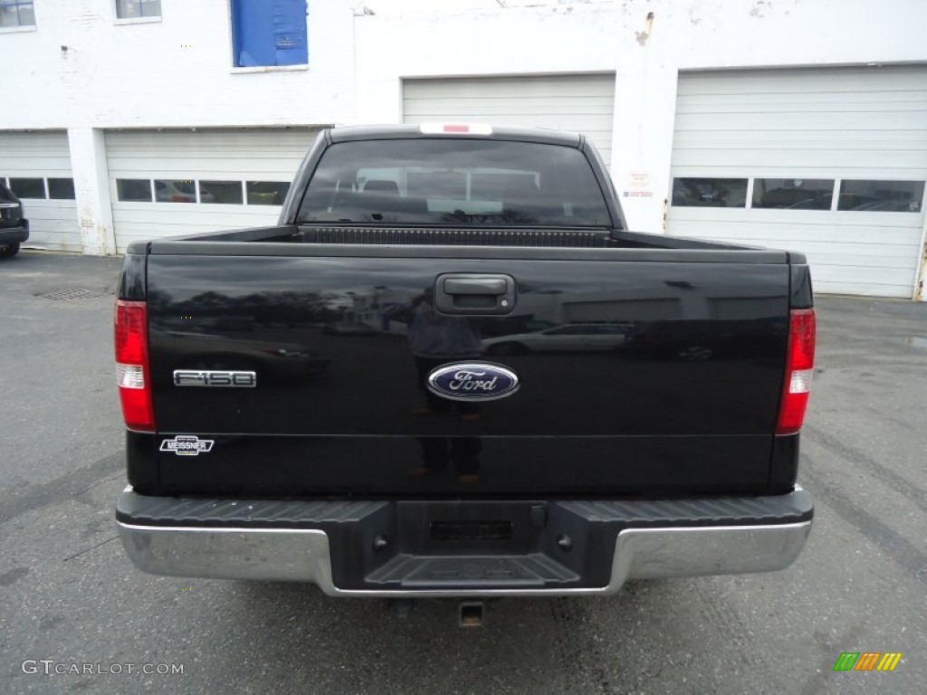 2006 F150 XLT SuperCab 4x4 - Black / Medium/Dark Flint photo #7