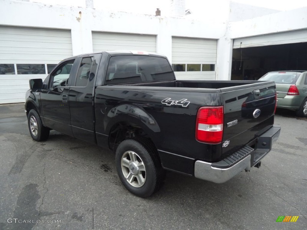2006 F150 XLT SuperCab 4x4 - Black / Medium/Dark Flint photo #8