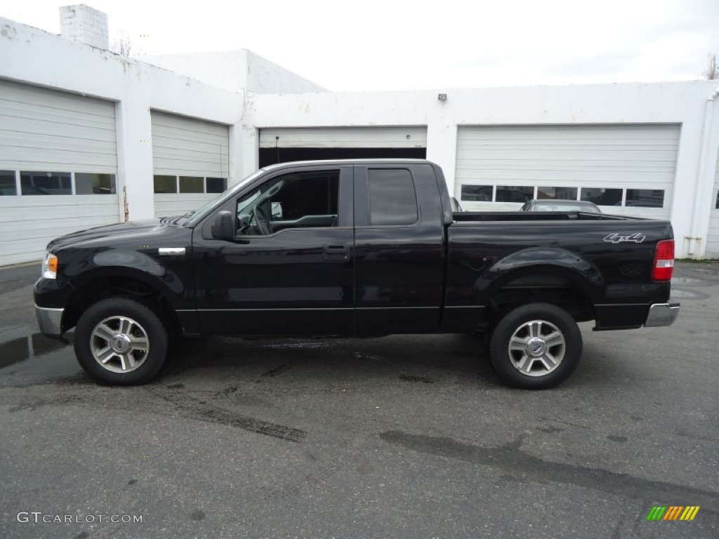 2006 F150 XLT SuperCab 4x4 - Black / Medium/Dark Flint photo #9