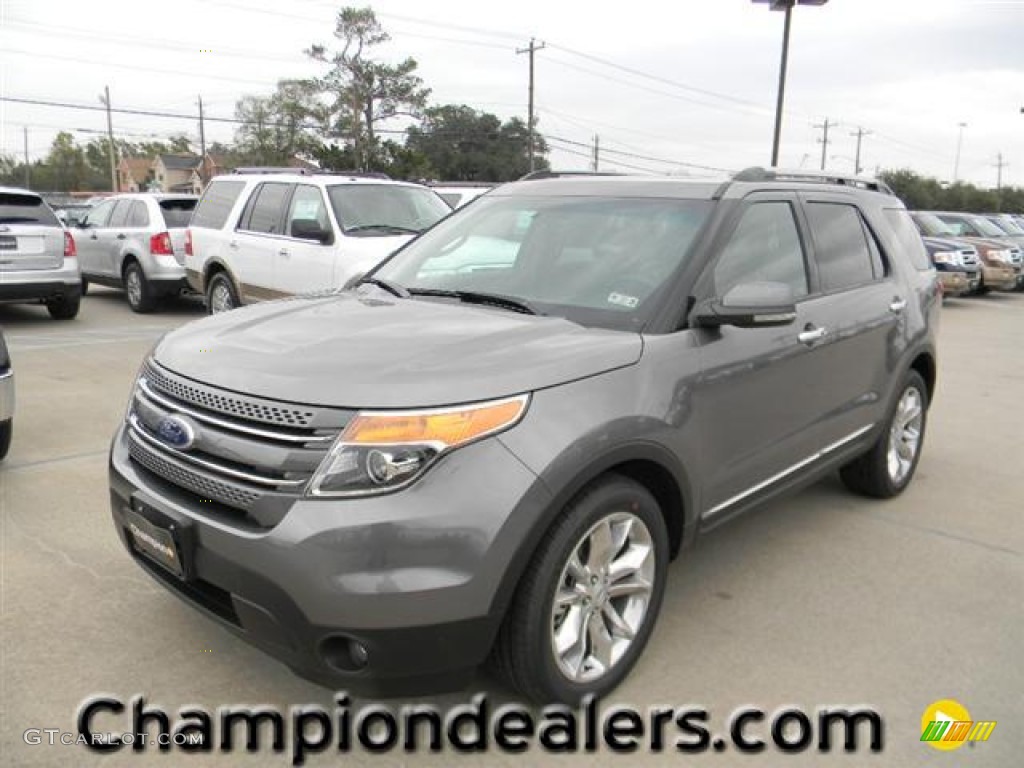 2012 Explorer Limited EcoBoost - Sterling Gray Metallic / Charcoal Black photo #1