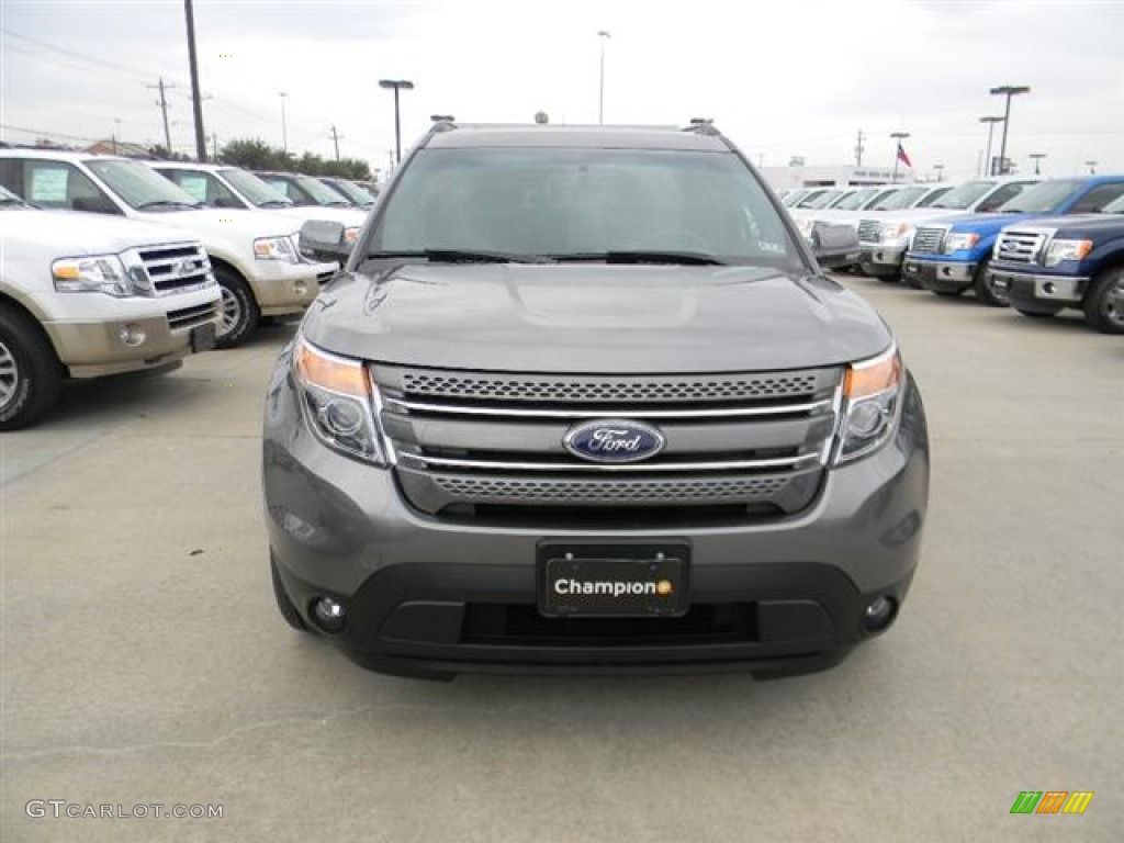 2012 Explorer Limited EcoBoost - Sterling Gray Metallic / Charcoal Black photo #2