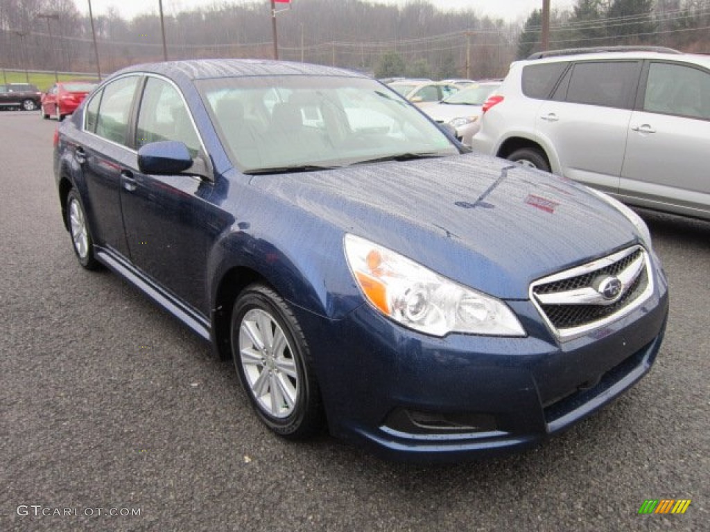 2010 Legacy 2.5i Premium Sedan - Azurite Blue Metallic / Warm Ivory photo #1