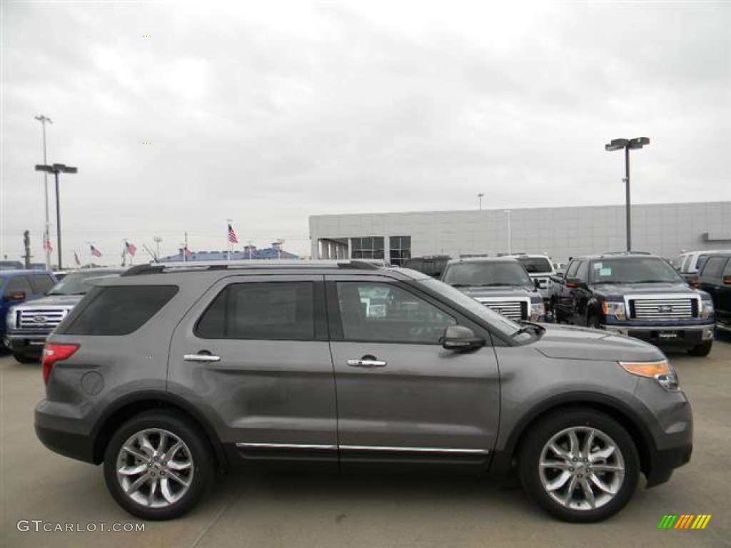 2012 Explorer Limited EcoBoost - Sterling Gray Metallic / Charcoal Black photo #4