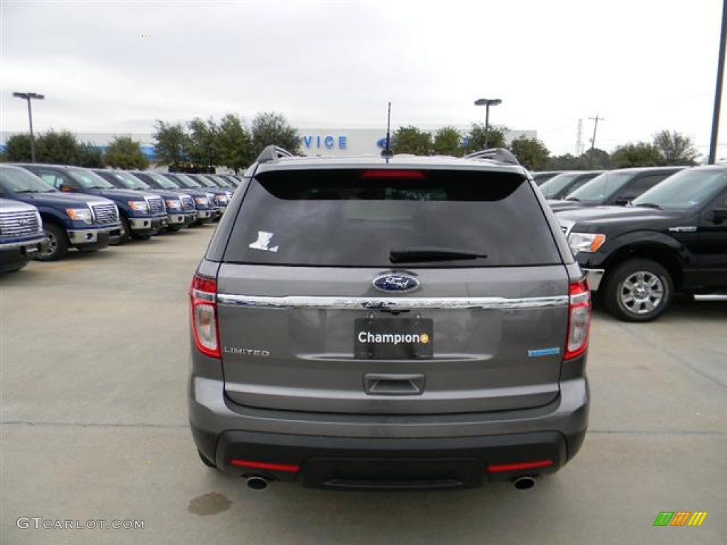 2012 Explorer Limited EcoBoost - Sterling Gray Metallic / Charcoal Black photo #6