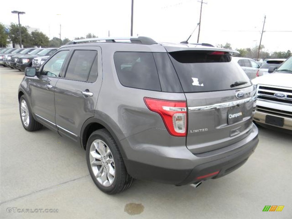 2012 Explorer Limited EcoBoost - Sterling Gray Metallic / Charcoal Black photo #7